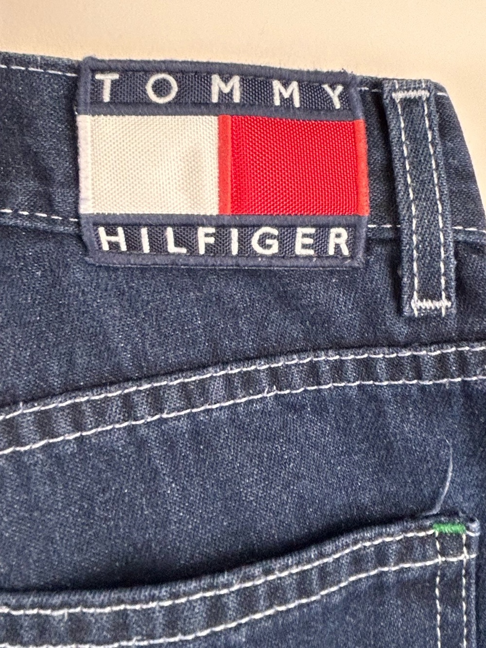 Tommy Hilfiger Y2K Carpenter Jeans Men’s 29x32 Dark Wash Baggy Utility Vintage